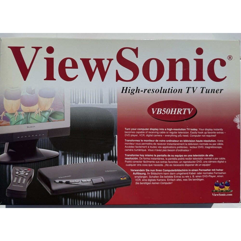 ViewSonic Viewbox VB50HRTV High-Resolution TV Tuner for Monitor New In Box